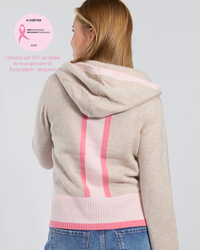 Vilma hoodie Sand/pink/light pink