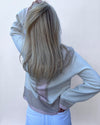 Vilma hettegenser Offwhite/sand/lyserosa