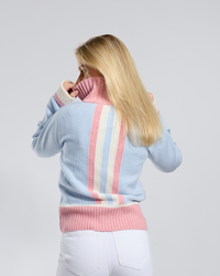 Zip Lyseblå/rosa/offwhite