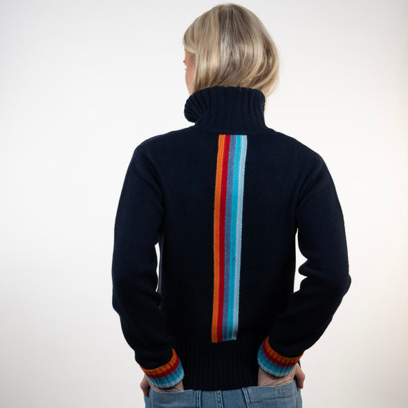 Zip Navy / rainbow