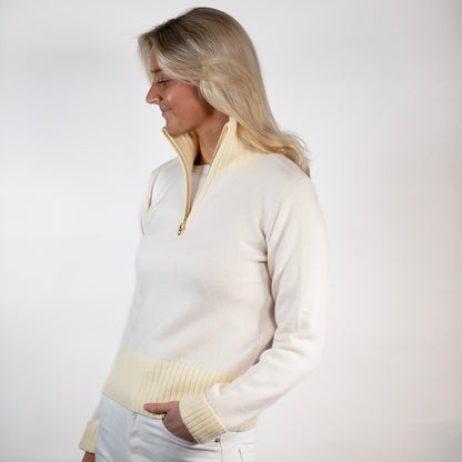 Zip Offwhite / lysegul