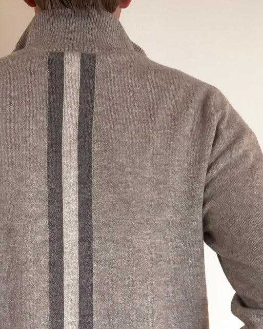 Christian half zip herre kashmir - sand/sandfarger