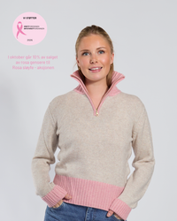 Zip sand/rosa