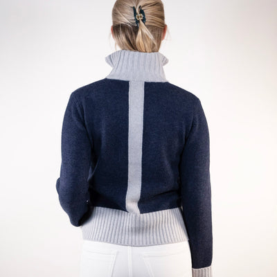 Zip Navy/lyseblå