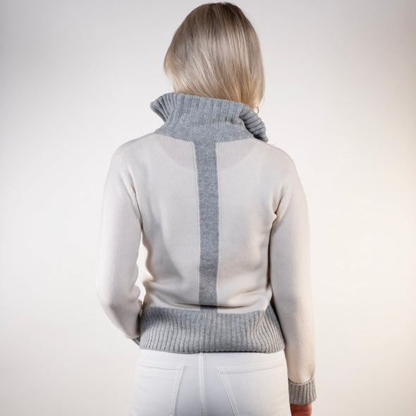 Zip Offwhite/grå