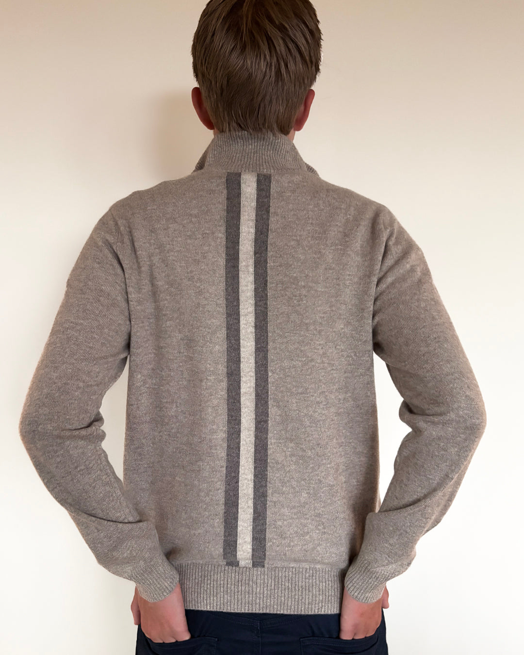 Christian half zip herre kashmir - sand/sandfarger