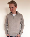 Christian half zip herre kashmir - sand/sandfarger