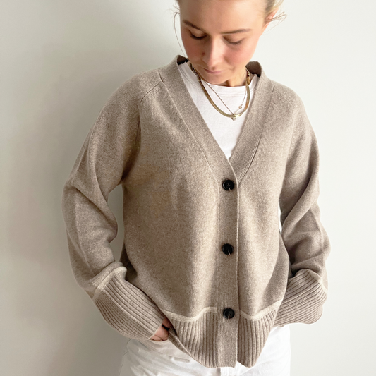 Frye Cardigan - Toast/Lyssand