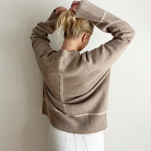 Frye Cardigan - Toast/Lyssand