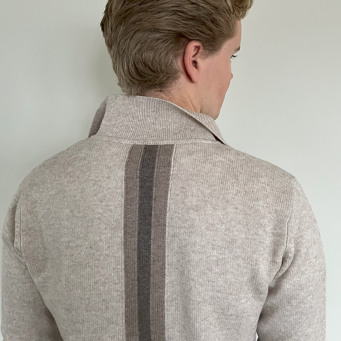 Fredrik cardigan - Sand / toast/sand