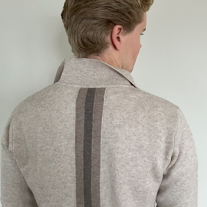 Fredrik cardigan - Sand / toast/sand