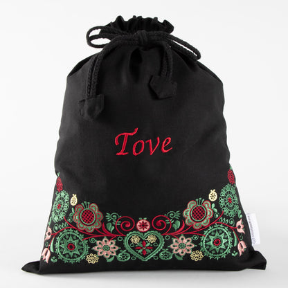 Skopose svart - grønn/rød