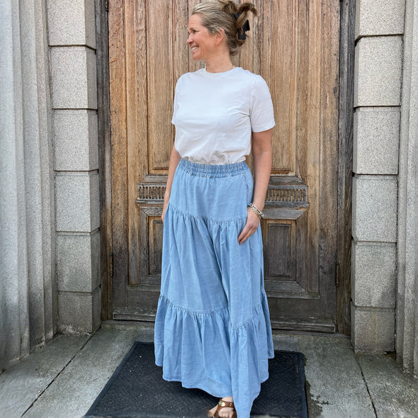 Catti long skirt denim