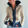 Cardigan Sand / navy