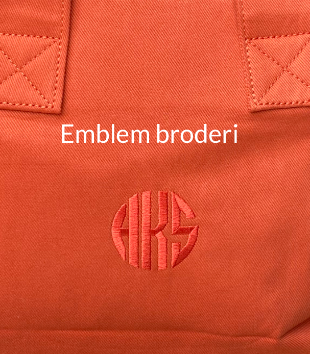 Canvas parcel folder Small - Orange/red