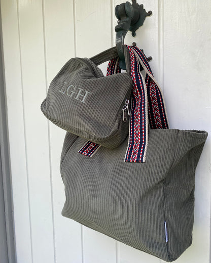 Shoulder bag / Shopper cord medium - Olive