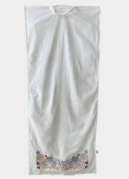 Bunadssett 3 poser i hvit - sand/pastell