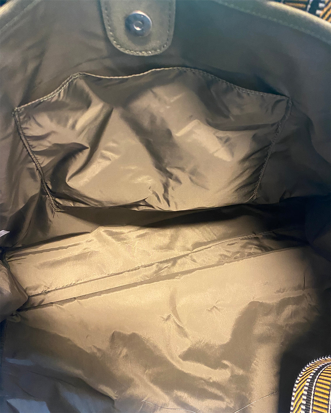 Skulderveske / Shopper kanvas medium - Oliven