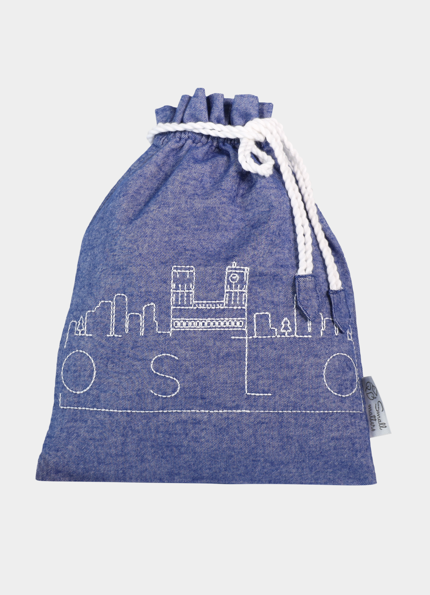 Oslopose blå - hvit