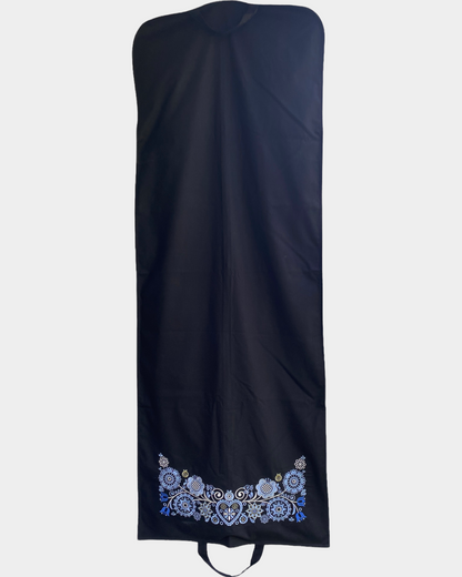 Bunadssett 3 poser i svart - blå/lyseblå