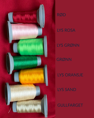 Pakkemappe kanvas Large - Rød
