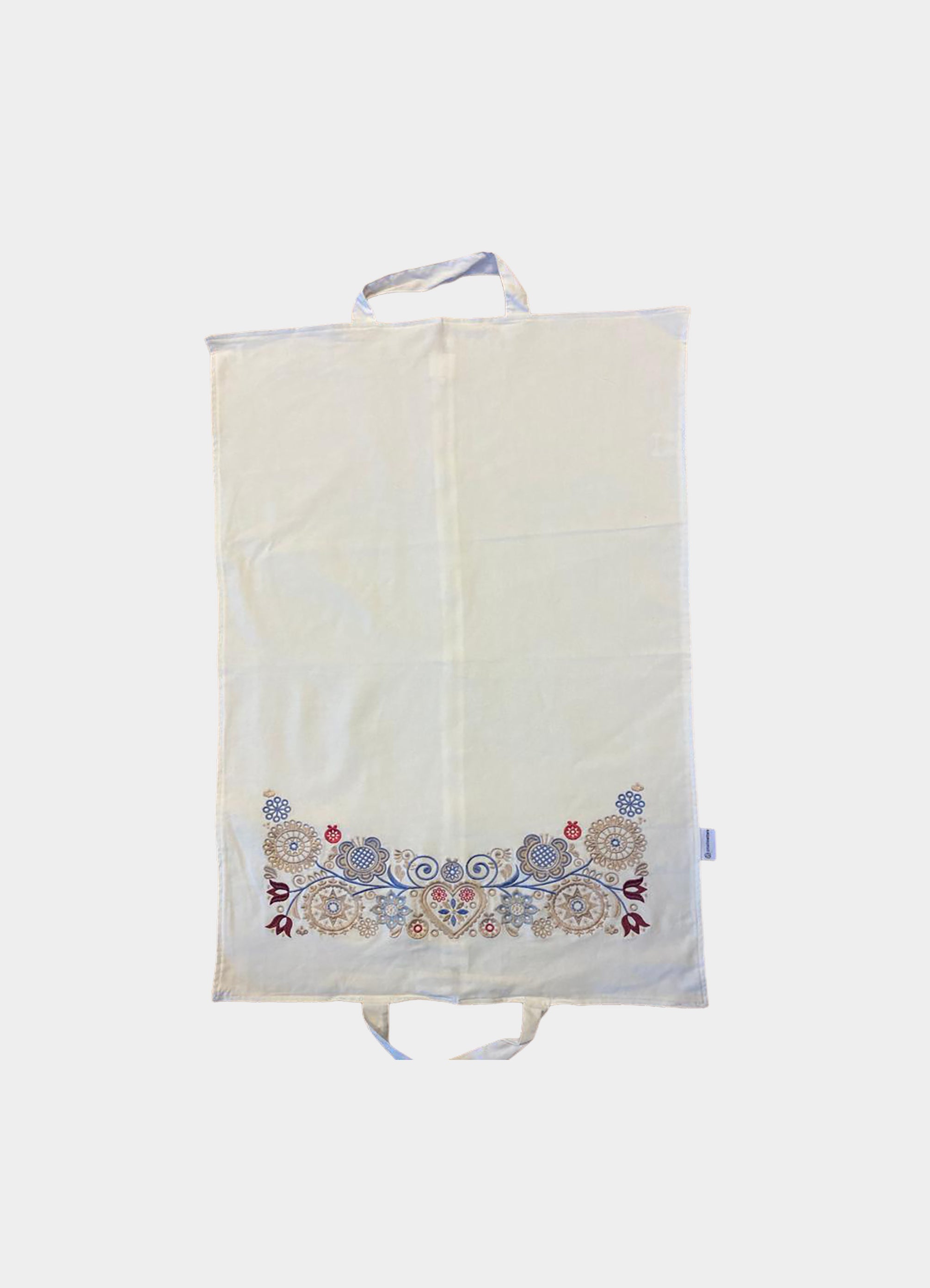 Skjortepose hvit - sand/pastell