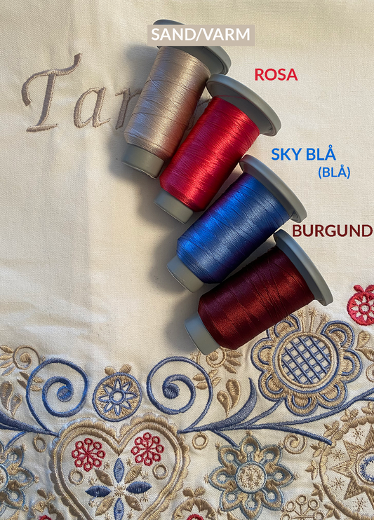 Skjortepose hvit - sand/pastell