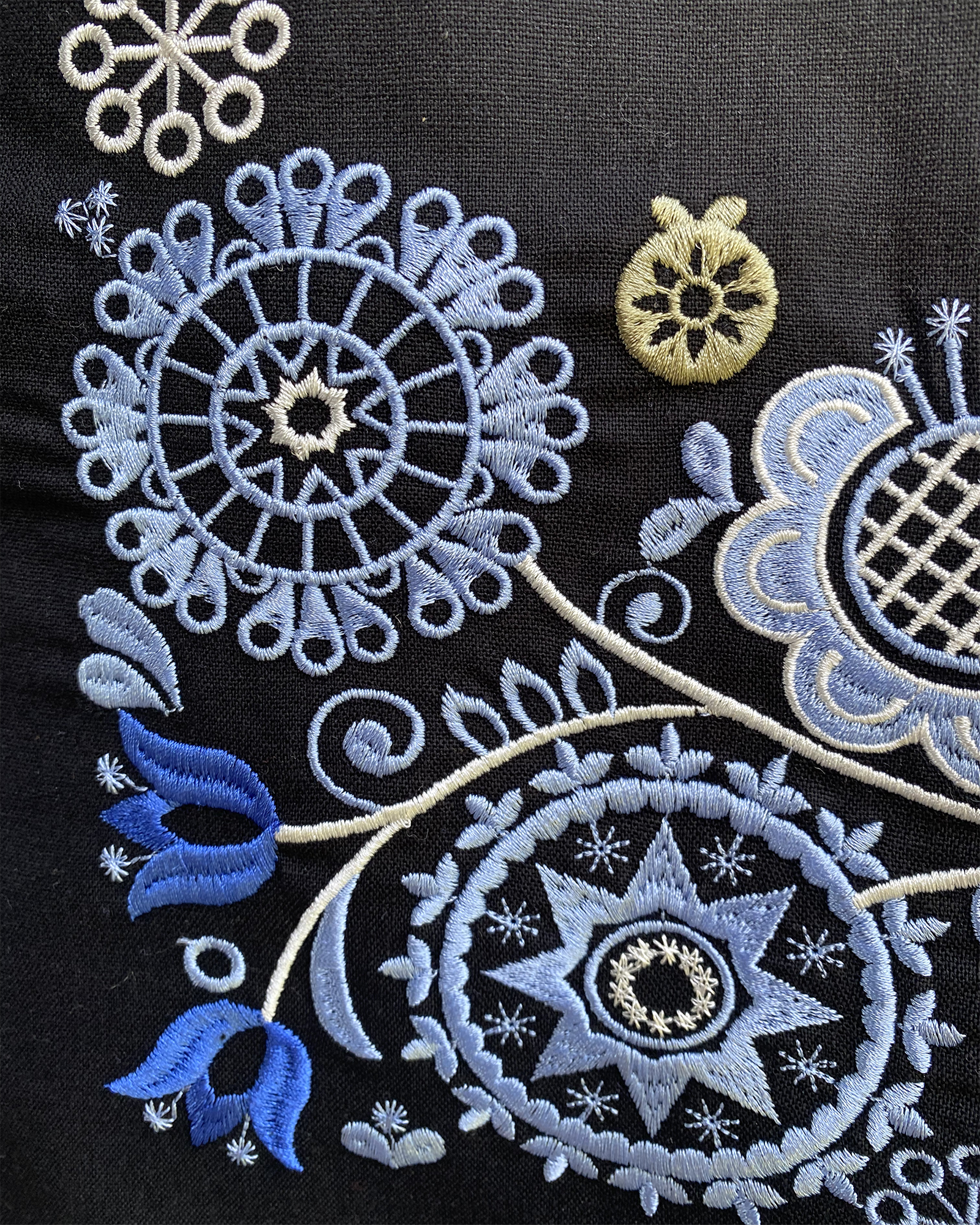 Posesett til sko og tilbehør svart - blå/lyseblå