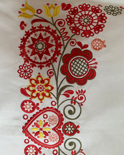 Skjortepose hvit - rød/grønn/gul