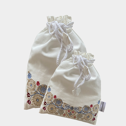 Bag set for shoes and accessories white - sand/pastel