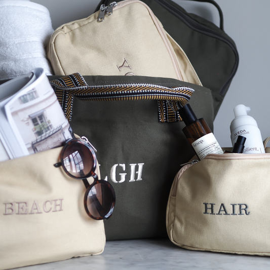 Pakkemappe kanvas Large - Sand