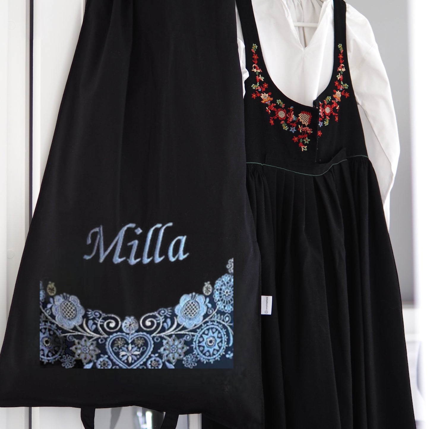 Klespose svart - blå/lyseblå