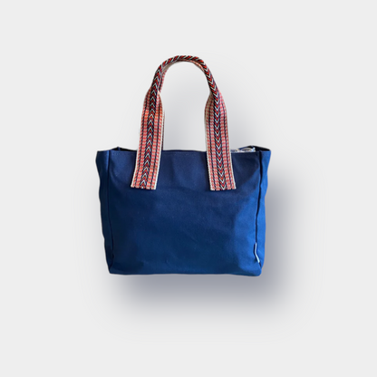 Skulderveske / Shopper kanvas medium - Blå