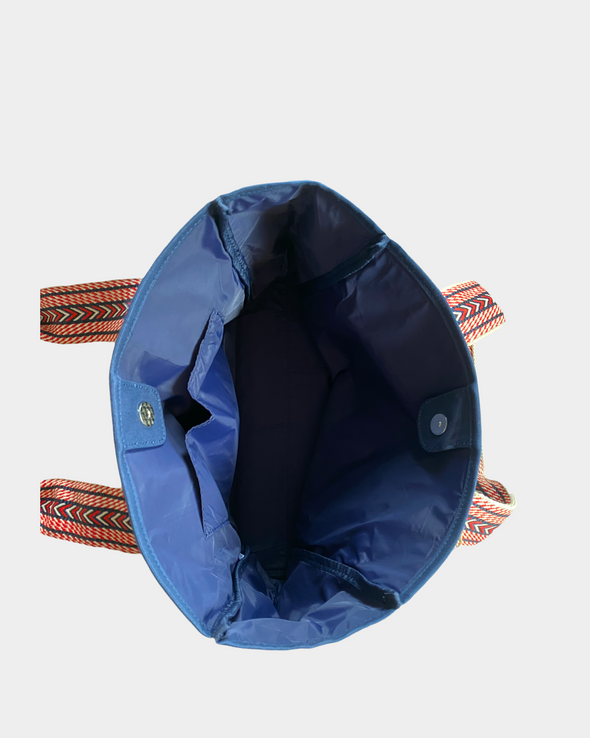 Skulderveske / Shopper kanvas medium - Blå