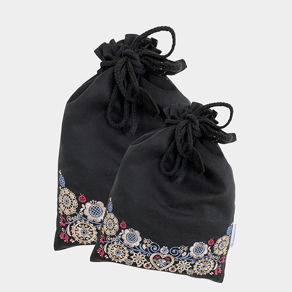 Posesett til sko og tilbehør svart - sand/pastell